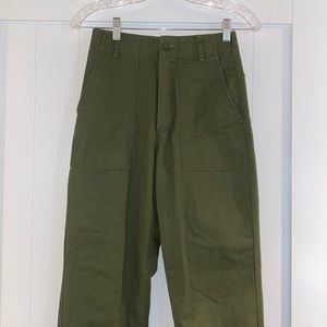 John Galt “High Waisted Green Cargo Pants” One Size